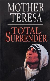 Mother Teresa Signed "Total Surrender" Paperback Book (JSA)